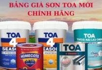 BẢNG GIÁ SƠN TOA ĐÃ CHIẾT KHẤU 2023