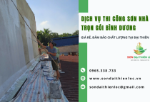 Dịch vụ thi công sơn nhà trọn gói Bình Dương giá rẻ, đảm bảo chất lượng Dịch vụ thi công sơn nhà trọn gói Bình Dương giá rẻ, đảm bảo chất lượng