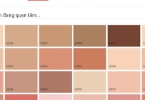 BẢNG MÀU SƠN SPEC Tông màu: hồng, cam, vàng, xanh,...