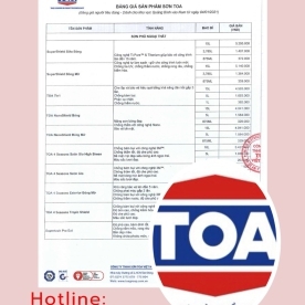 BẢNG GIÁ SƠN TOA T7/2022 BẢNG GIÁ SƠN TOA T7/2022