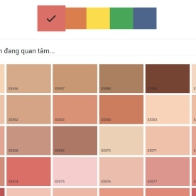 BẢNG MÀU SƠN SPEC Tông màu: hồng, cam, vàng, xanh,... BẢNG MÀU SƠN SPEC Tông màu: hồng, cam, vàng, xanh,...
