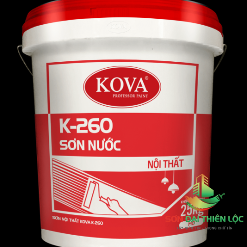 Sơn Nội Thất KOVA K-260 Cao Cấp Chính Hãng, Giá Tốt, Chiết Khấu Cực Cao