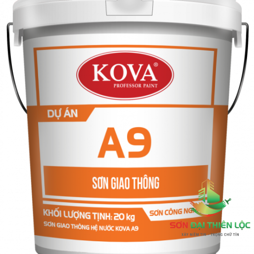 SƠN GIAO THÔNG HỆ NƯỚC KOVA A9 CÓ PHẢN QUANG 20KG