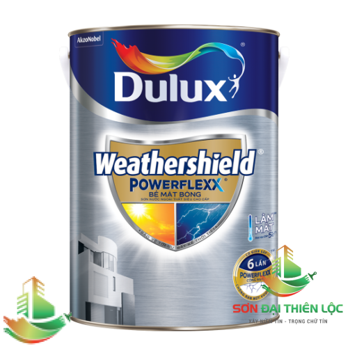 SƠN NGOẠI THẤT SIÊU CAO CẤP DULUX WETHERSHIELD POWERFLEXX BÓNG- LON 5 LÍT
