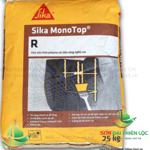Sika Monotop R-25Kg Vữa Sửa Chữa Bê Tông