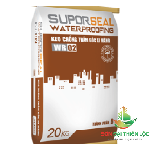 SUPORSEAL WATERPROOFING WR02 - KEO CHỐNG THẤM GỐC XI MĂNG